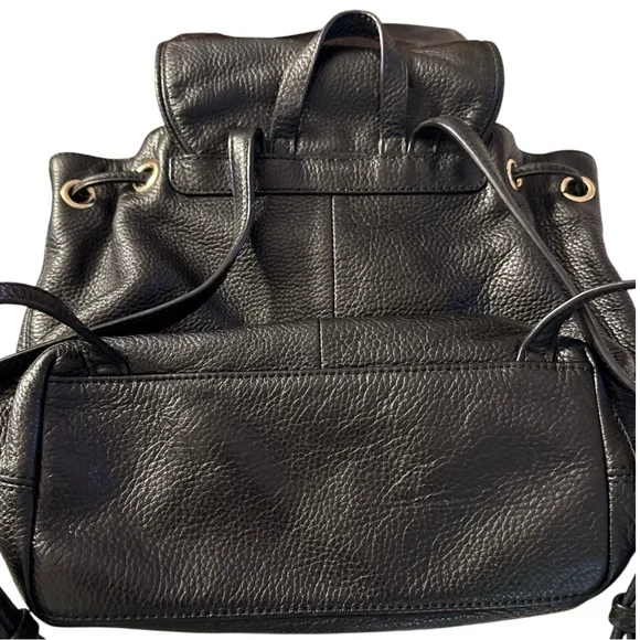 Kate Spade Black Pebbled Soft Leather Backpack Mulberry Street Breezy Small Bag - Picture 6 of 14